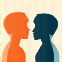 Icon of a speech bubble and people, symbolizing community forum assistance.