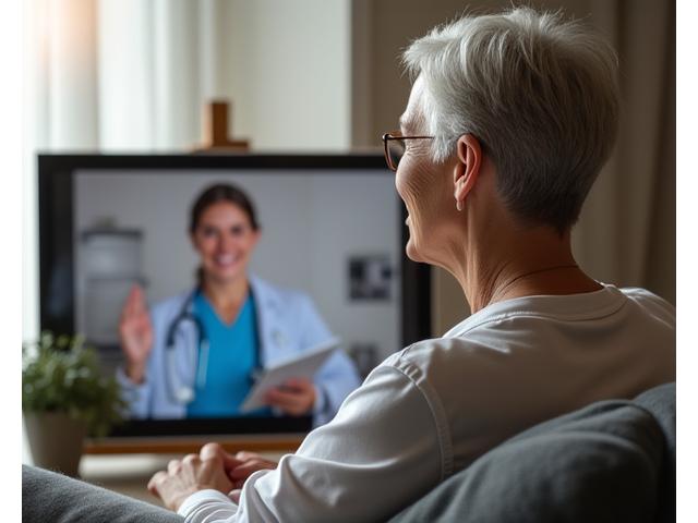 A thoughtful adult consulting a healthcare professional with a clipboard, emphasizing the importance of personalized medical advice over generalized wellness content.
